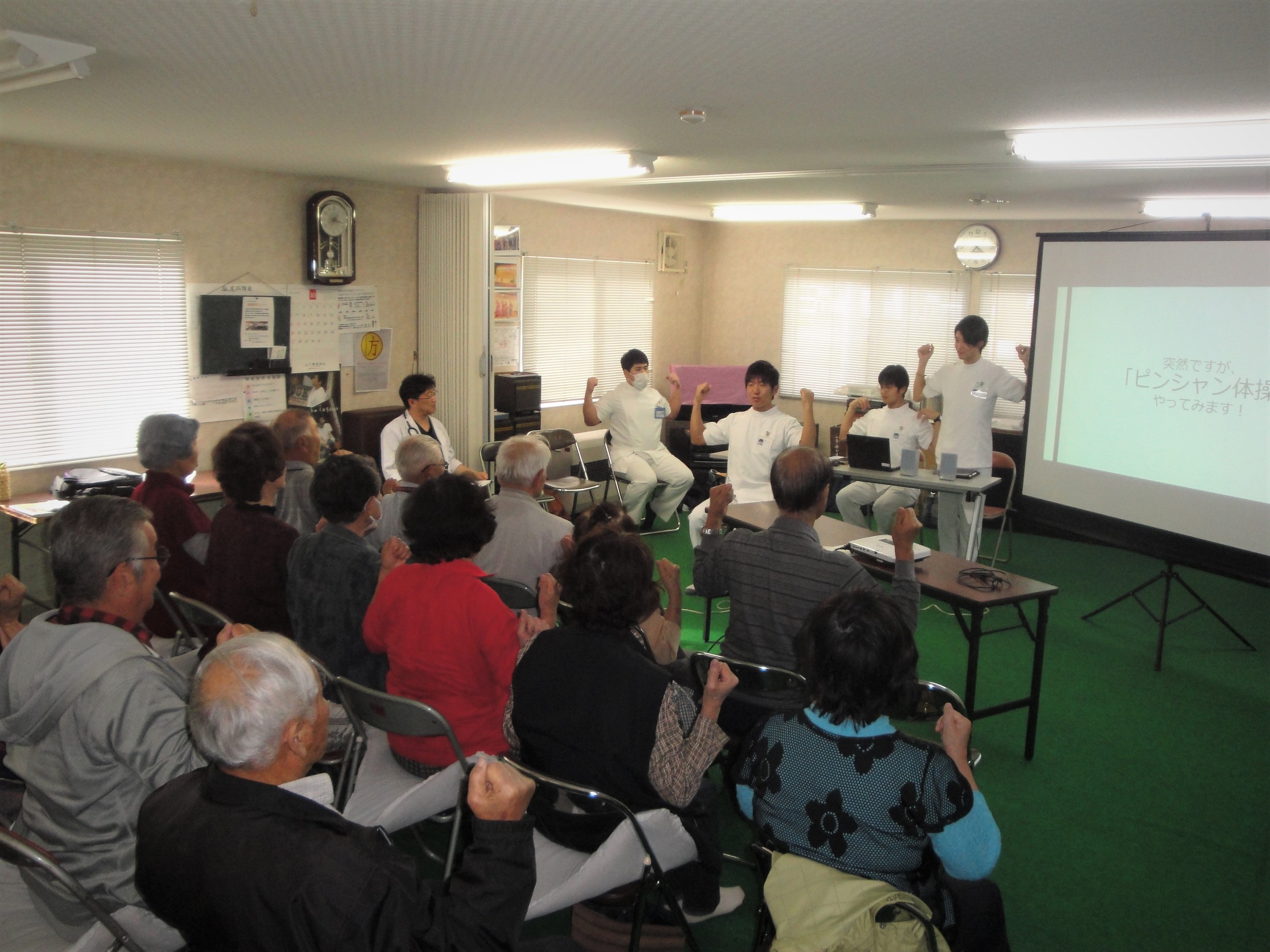 地域滞在実習にて健康講座を開催