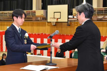 2026年3月1日　足寄高等学校　第69回卒業式